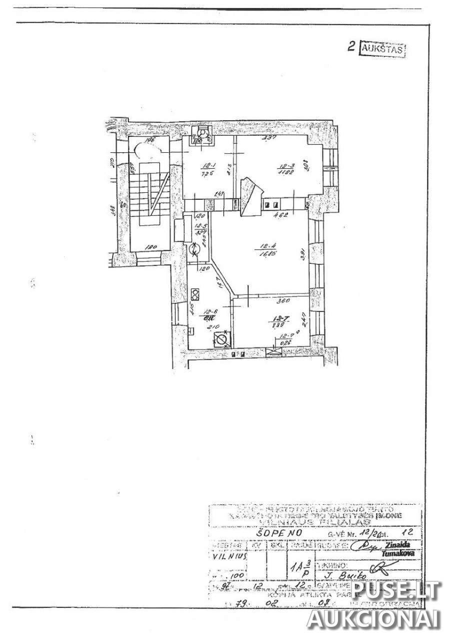 Butas Patalpos/Butai V. Šopeno g. 12, 01310 Vilnius, Vilniaus m. sav. 1