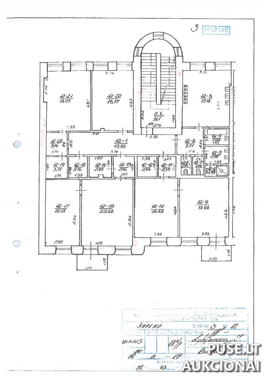 Butas Patalpos/Butai V. Šopeno g. 3, 01314 Vilnius, Vilniaus m. sav. 1