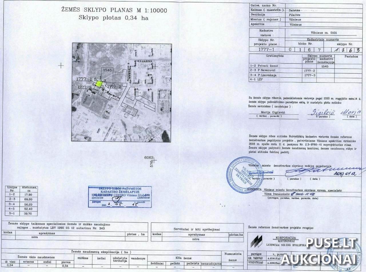 Žemės sklypas Sklypai Vilniaus m. sav., Vilniaus apskr. 9