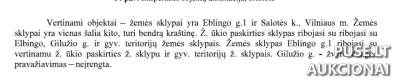 Žemės sklypas Vilniuje, Elbingo g. 1, pradinė kaina 264000 EUR, unikalus NT objektas