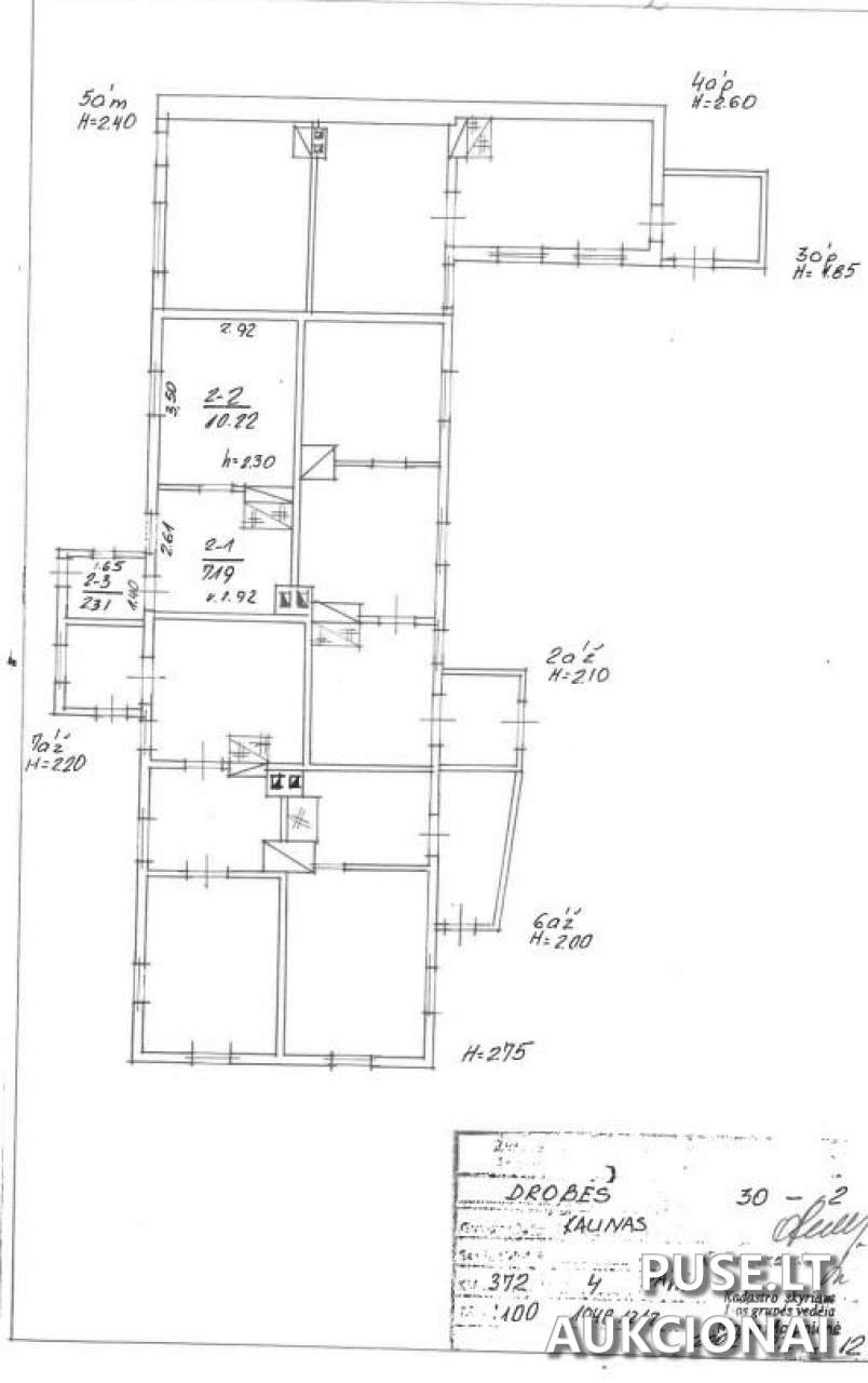 Butas Patalpos/Butai Drobės g. 30, 45223 Kaunas, Kauno m. sav. 8