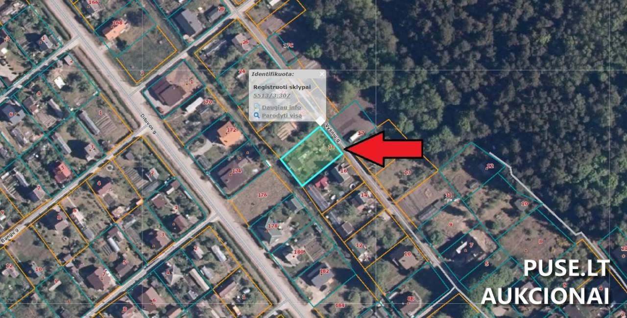 Žemės sklypas Sklypai Vyšnių g. 18, 96377 Dercekliai, Priekulės sen., Klaipėdos r. sav. 2