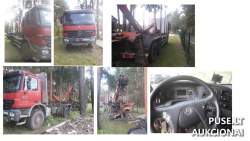 Traktoriai, savaeigės mašinos, priekabos, puspriekabės - Vilkikas su manipuliatoriumi MERCEDES BENZ 3346 Inv. Nr. 38-6-16-001