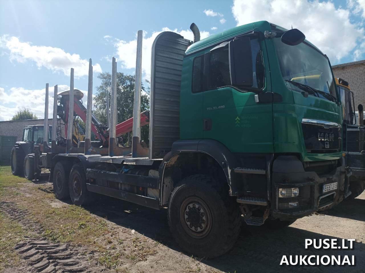 Automašina MAN TGS 33.480 (medienvežis) Inv. nr. 24-42811 Traktoriai, savaeigės mašinos, priekabos, puspriekabės 2