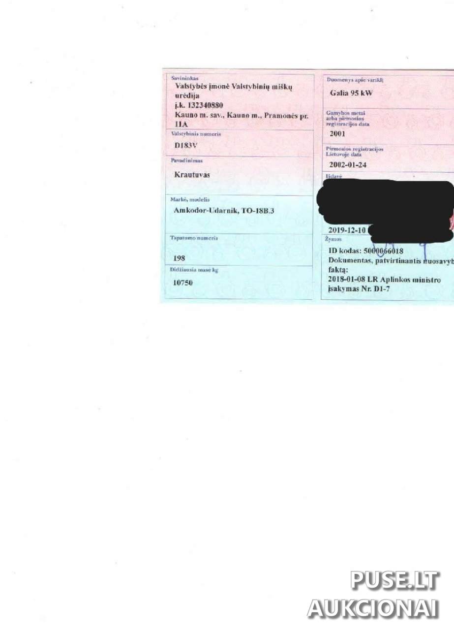 Ratinis krautuvas  AMKODOR  TO-18B-3 Inv. Nr. 13-672 Traktoriai, savaeigės mašinos, priekabos, puspriekabės 1