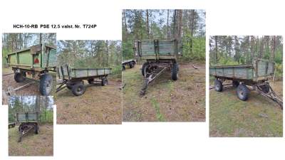 Traktoriaus priekaba HCH-10-RB aukcione 700 EUR, Lazdijų rajonas