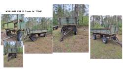 Traktoriai, savaeigės mašinos, priekabos, puspriekabės - Traktoriaus priekaba HCH-10-RB PSE 12.5 Inv. Nr. 40-150537