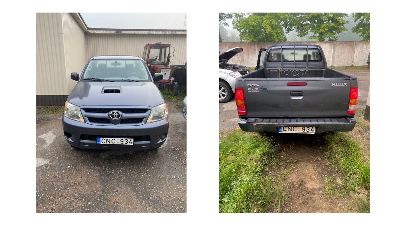 Lengvasis automobilis TOYOTA HILUX Inv. nr. 14-150390 Traktoriai, savaeigės mašinos, priekabos, puspriekabės 4