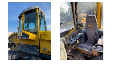 Medvežis ECO LOG 574D traktoriaus aukcionas Kretingoje su pradine 26614 EUR kaina