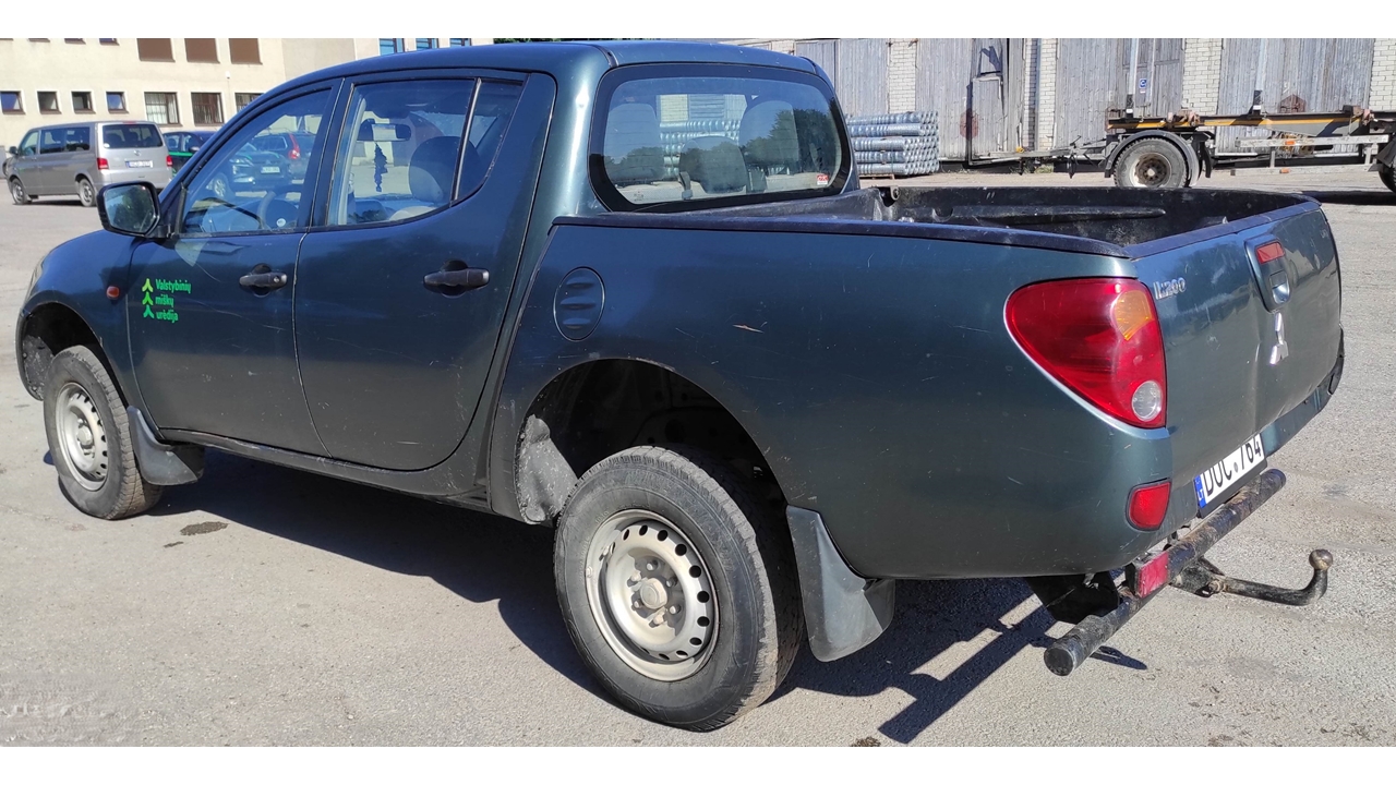 Lengvasis automobilis MITSUBISHI L200 Inv. nr. 12-2508 Traktoriai, savaeigės mašinos, priekabos, puspriekabės 11