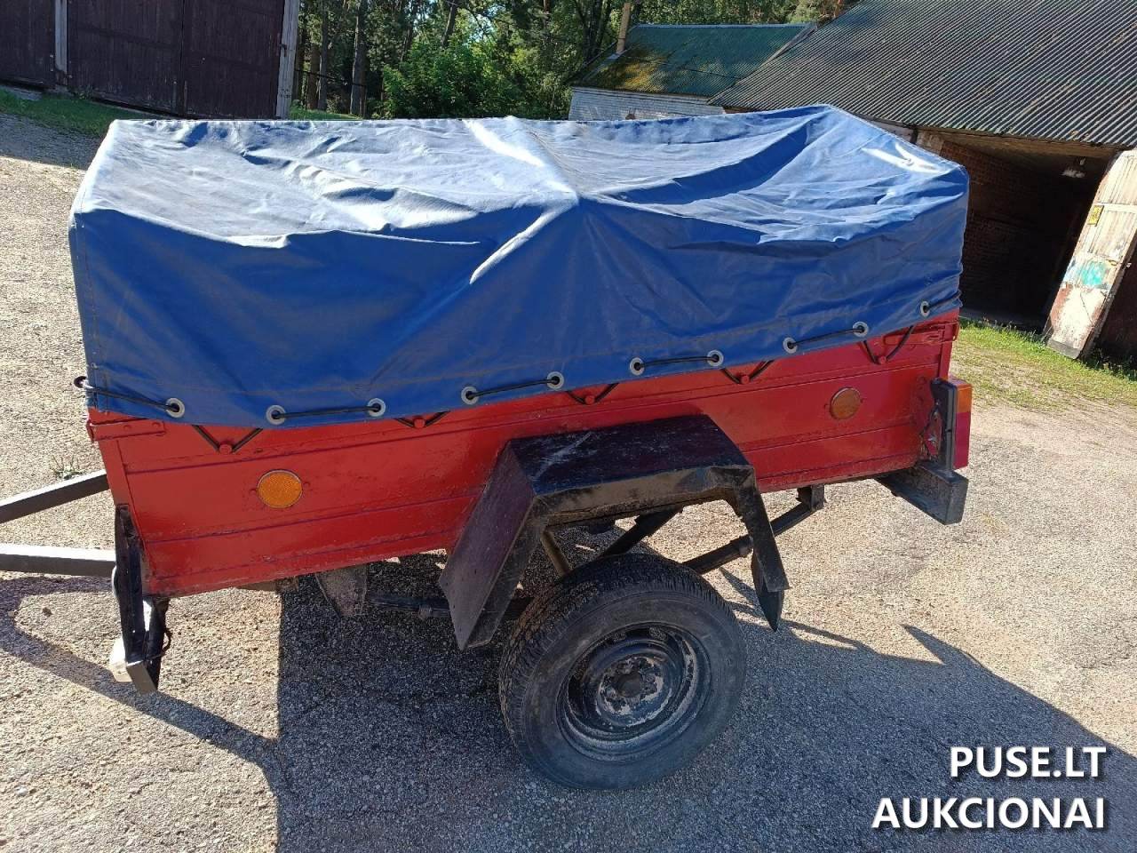 Priekaba iki 0.75 t. BELAZ 81201 Inv. Nr. 404000006537 06-03-61 Traktoriai, savaeigės mašinos, priekabos, puspriekabės 3