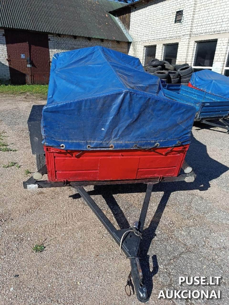Priekaba iki 0.75 t. BELAZ 81201 Inv. Nr. 404000006537 06-03-61 Traktoriai, savaeigės mašinos, priekabos, puspriekabės 4