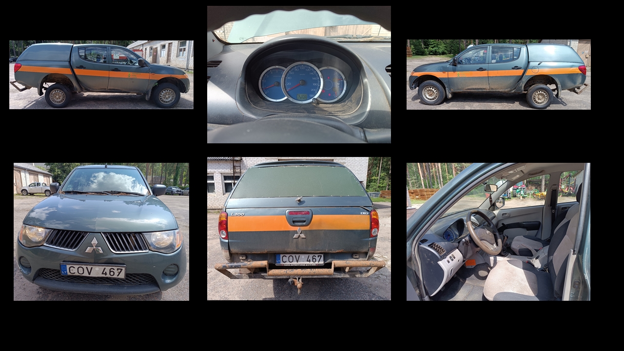 Lengvasis automobilis MITSUBISHI L200 Inv. Nr. 04-52200 Traktoriai, savaeigės mašinos, priekabos, puspriekabės 3