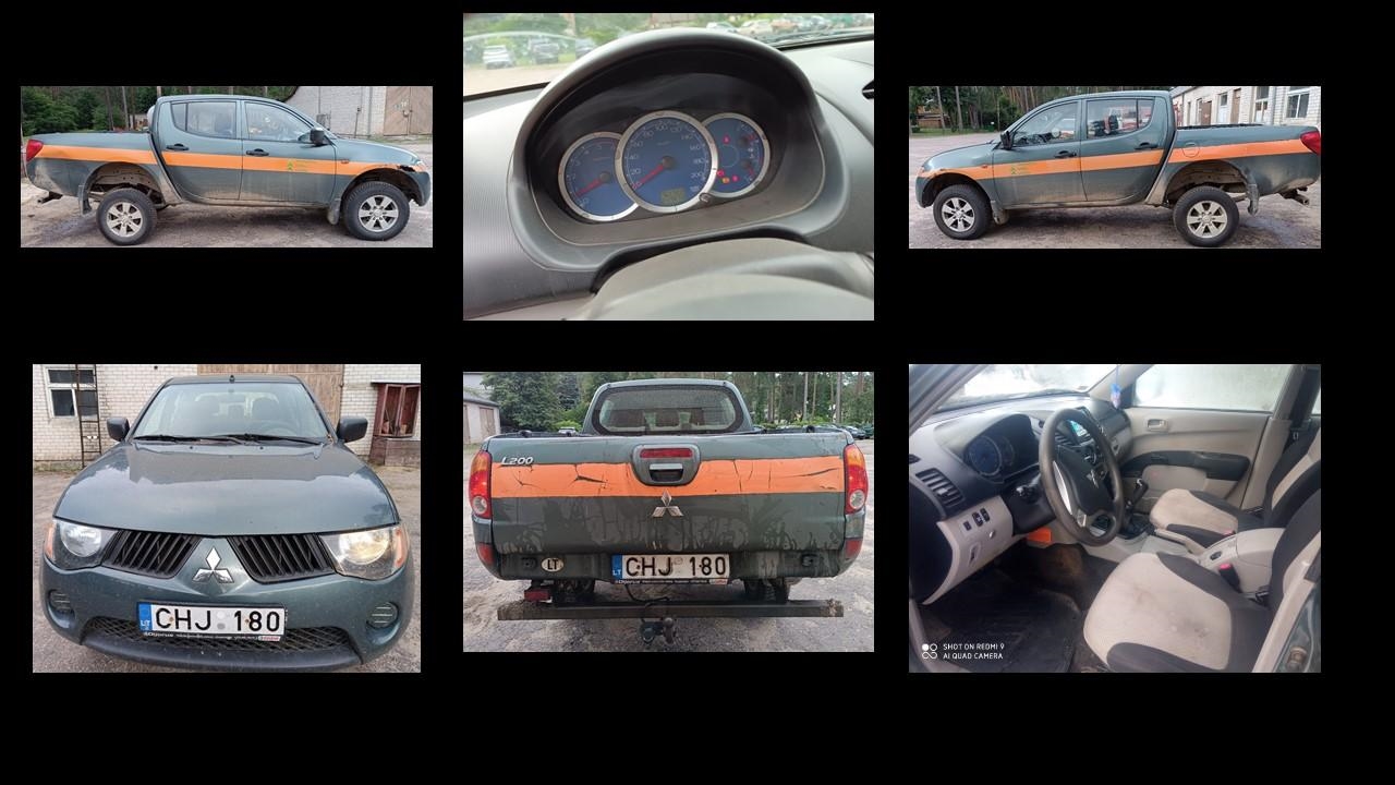 Lengvasis automobilis MITSUBISHI L200 Inv. nr. 40-711/4349 Traktoriai, savaeigės mašinos, priekabos, puspriekabės 3