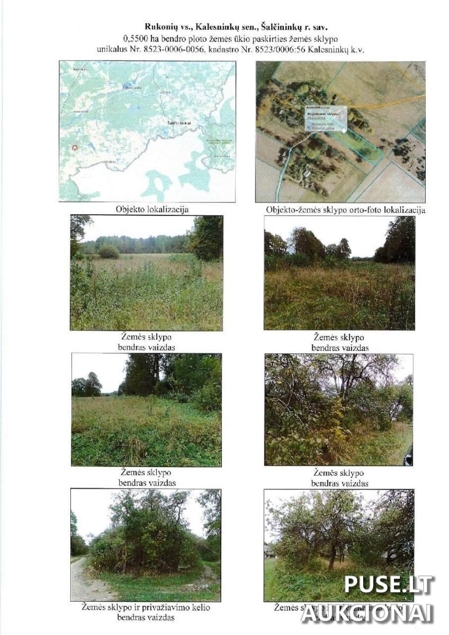Žemės sklypas Sklypai Rukonys, Kalesninkų sen., Šalčininkų r. sav. 1