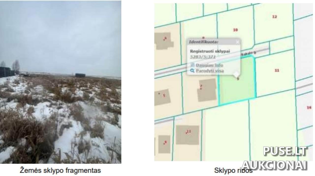 Žemės sklypas Sklypai Sakalo g. 9, 54306 Vijūkai, Užliedžių sen., Kauno r. sav. 1