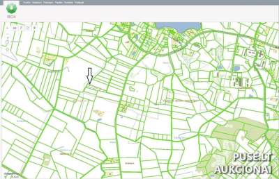 Žemės ūkio paskirties sklypo dalis Vilniaus rajone, Kreivių kaime, pradine kaina 1376 EUR