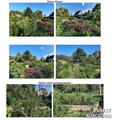Žemės sklypas Gervėnupio kaimo Serbentų take, Kauno r. sav., pradinė kaina 7200 EUR