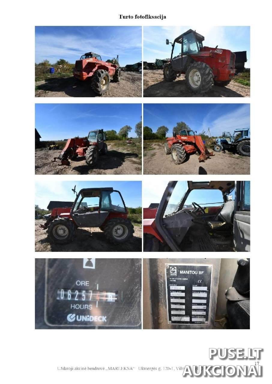 1997 m. krautuvas Manitou, MT 728-4 Traktoriai, savaeigės mašinos, priekabos, puspriekabės 1