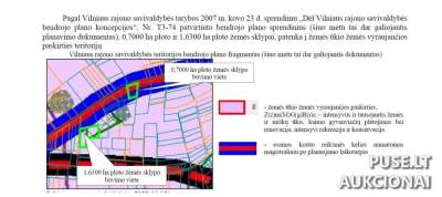 0.70 ha Žemės ūkio žemės sklypas Vilniaus rajone, Maišiagalos miestelyje, pradinė kaina 2430 EUR