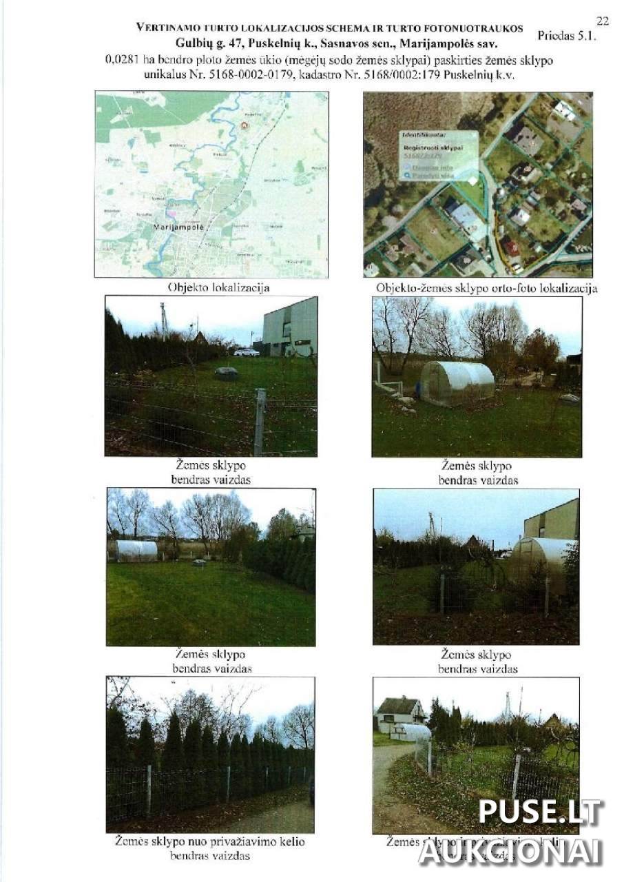 Žemės sklypas Sklypai Gulbių g. 47, 68102 Puskelniai, Sasnavos sen., Marijampolės sav. 1
