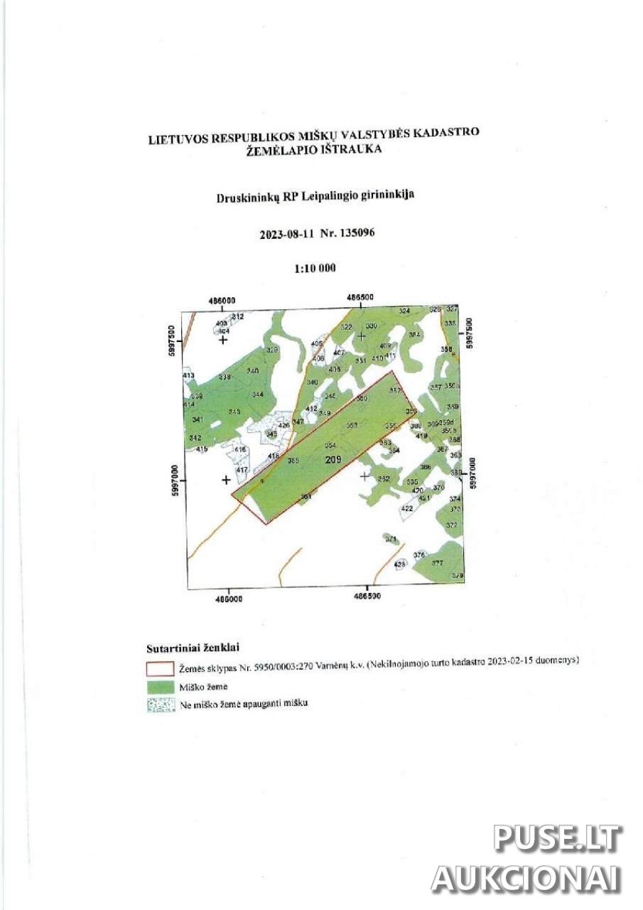 Žemės sklypas Sklypai Šadžiūnai, Lazdijų sen., Lazdijų r. sav. 4