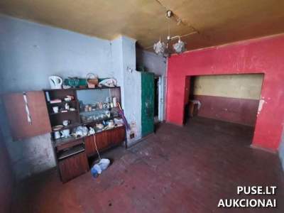 1/2 dalis 37 kv.m buto aukcionas Radviliškyje, Geležinkelio g. 9, pradinė kaina 1764 EUR