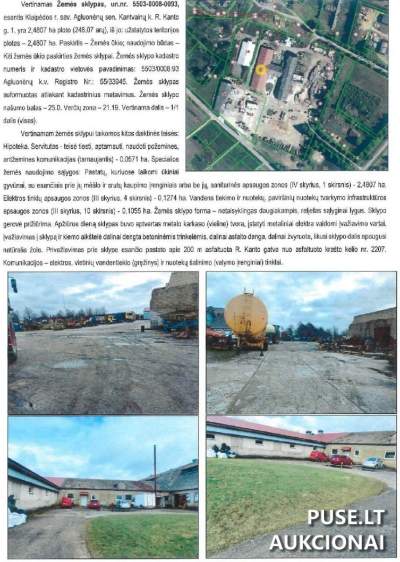 Žemės ūkio sklypas Klaipėdos r. sav., Kantvainų k. Richardo Kanto g. 1, kaina nuo 205800 EUR