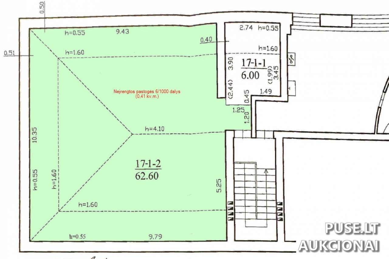 Neįrengta pastogė Patalpos/Butai Birutės g. 40B, 08114 Vilnius, Vilniaus m. sav. 9