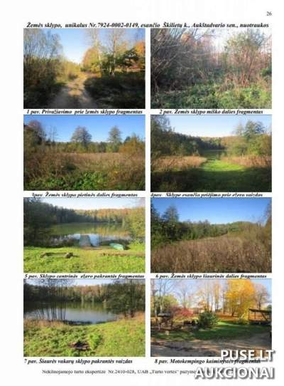 Žemės sklypo dalies (1/4) pardavimas Trakų r. sav., Škilietų k. aukcione, pradinė kaina 1880 EUR