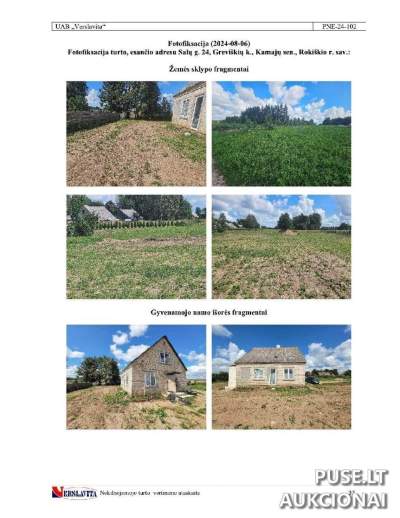 Žemės sklypas Rokiškio rajone, Greviškių kaime, 0.32 ha pardavimas aukcione nuo 18400 EUR