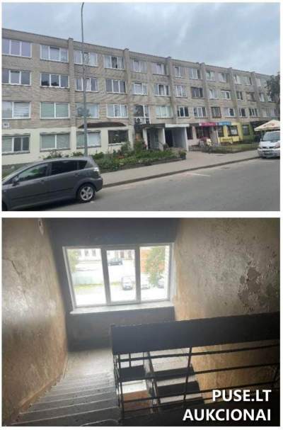 Mažai kainuojantis 1/1 butas Tauragėje, Vytauto g. 85, pradinė kaina 5632 EUR