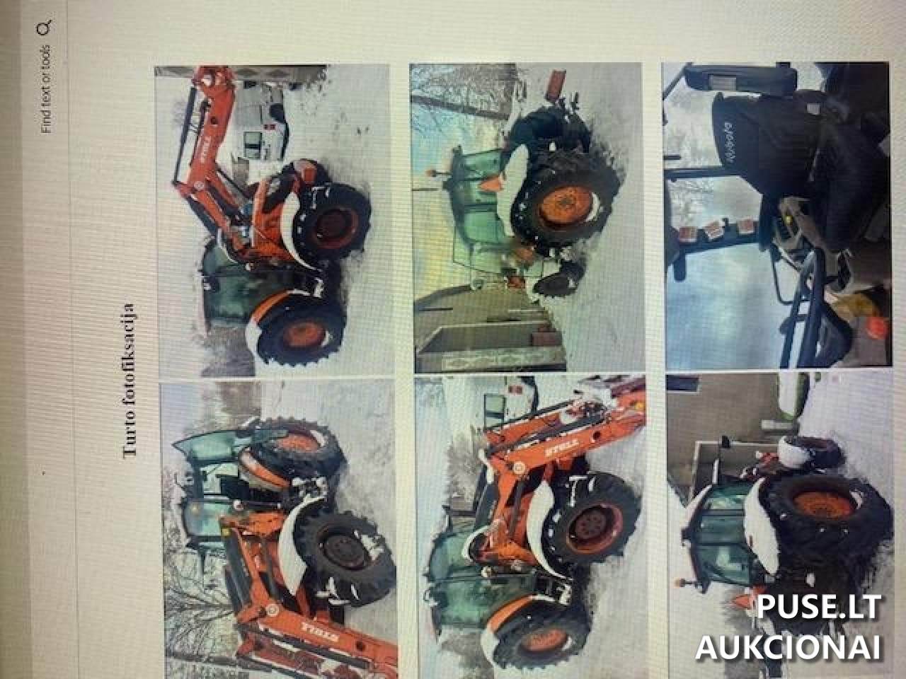 Ratinis traktorius Kubota, M8560, valstybinis numeris D227L Traktoriai, savaeigės mašinos, priekabos, puspriekabės 1