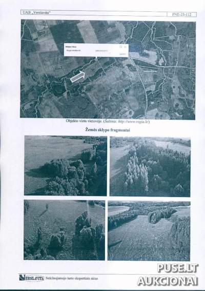 Didelis 10.22 ha žemės sklypas Anykščių rajone, Kurtinių kaime, pradinė kaina 20520 EUR