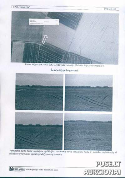 Žemės ūkio paskirties žemės sklypas Ukmergės rajone, Taujėnų seniūnijoje, 1.15 ha, pradinė kaina 3760 EUR