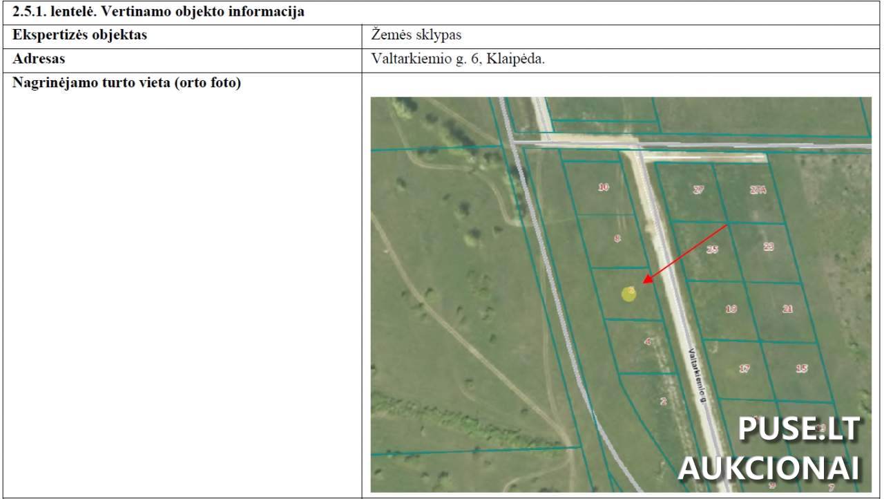 Žemės sklypas Sklypai Valtarkiemio g. 6, 92349 Klaipėda, Klaipėdos m. sav. 1