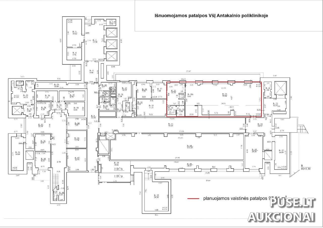 Nuomojamas turtas: Poliklinika Pastatai Antakalnio g. 59, 10207 Vilnius, Vilniaus m. sav. 1