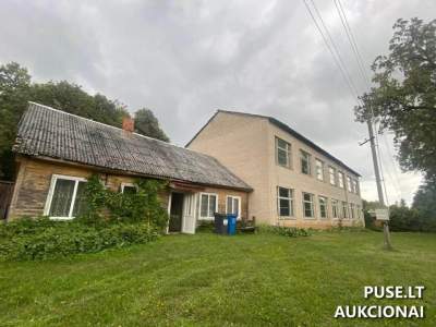 Parduodamas pastatas - mokykla Lazdijų r. sav., Dumblio k., Ežerų g. 55, pradinė kaina 30674 EUR