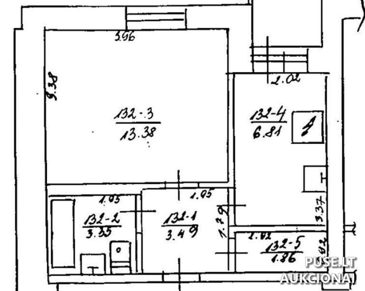 Butas Patalpos/Butai Veteranų g. 6, 31138 Visaginas, Visagino sav. 5