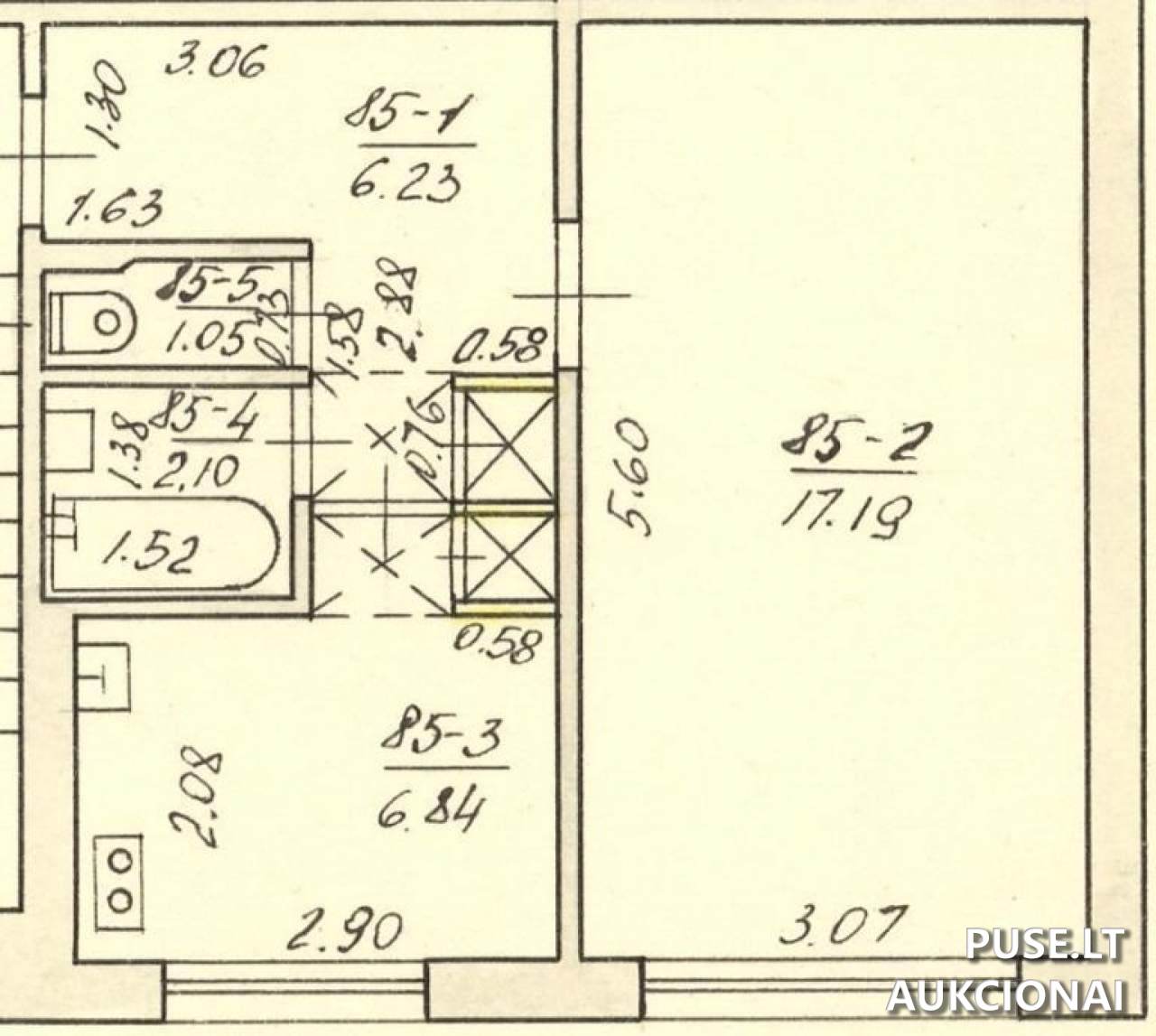 Butas Patalpos/Butai Poilsio g. 37, 93169 Klaipėda, Klaipėdos m. sav. 7