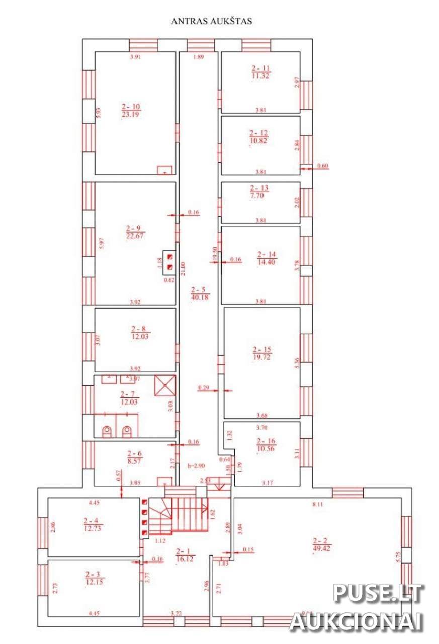 Administracinis pastatas Pastatai Mūšos g. 2, 39105 Pasvalys, Pasvalio miesto sen., Pasvalio r. sav. 7