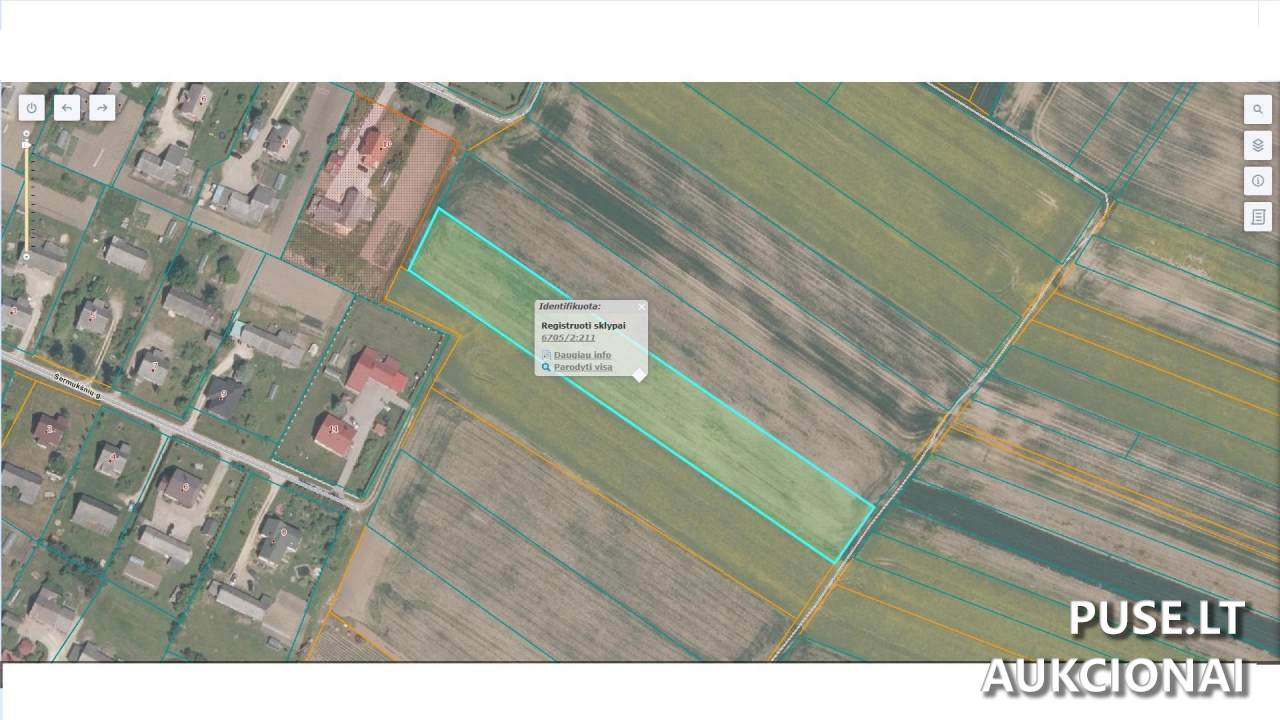 Žemės sklypas Sklypai Pasvalio g., Girsūdai, Daujėnų sen., Pasvalio r. sav. 1