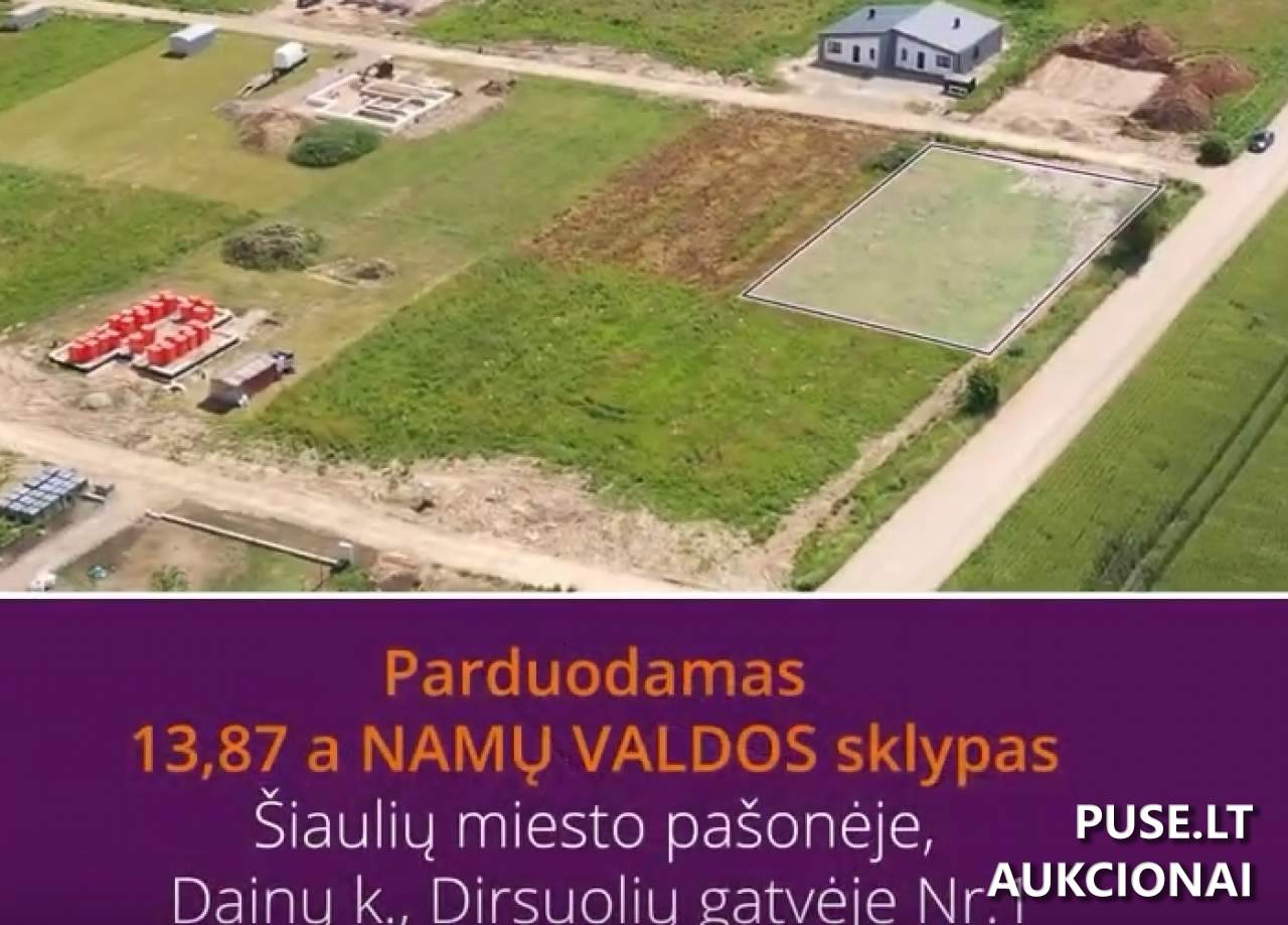 Žemės sklypas Sklypai Dainų g. 1, 78324 Šiauliai, Šiaulių m. sav. 2