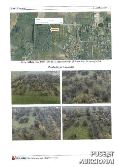 Parduodamas 1/1 žemės sklypas Ignalinos r. sav., Naujojo Daugėliškio k., pradinė kaina 1360 EUR aukcione