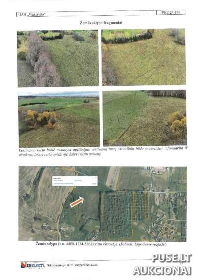 Žemės sklypas Ignalinos r. sav., Radeikiškės k. parduodamas aukcione nuo 3520 EUR
