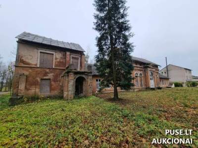 Administracinis pastatas Šateikiuose, Plungės rajone, 570 EUR pradinė kaina - 21/500 dalis