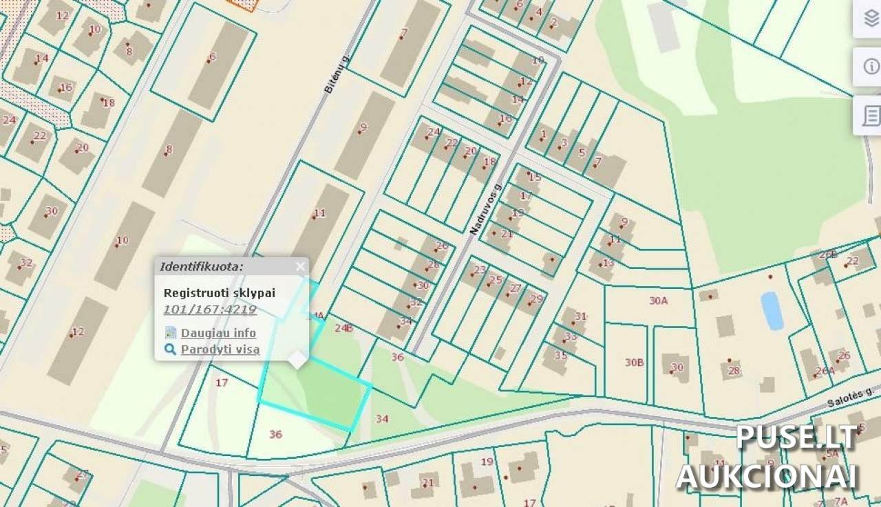 Žemės sklypas Sklypai Nadruvos g. 24A, 06228 Vilnius, Vilniaus m. sav. 2