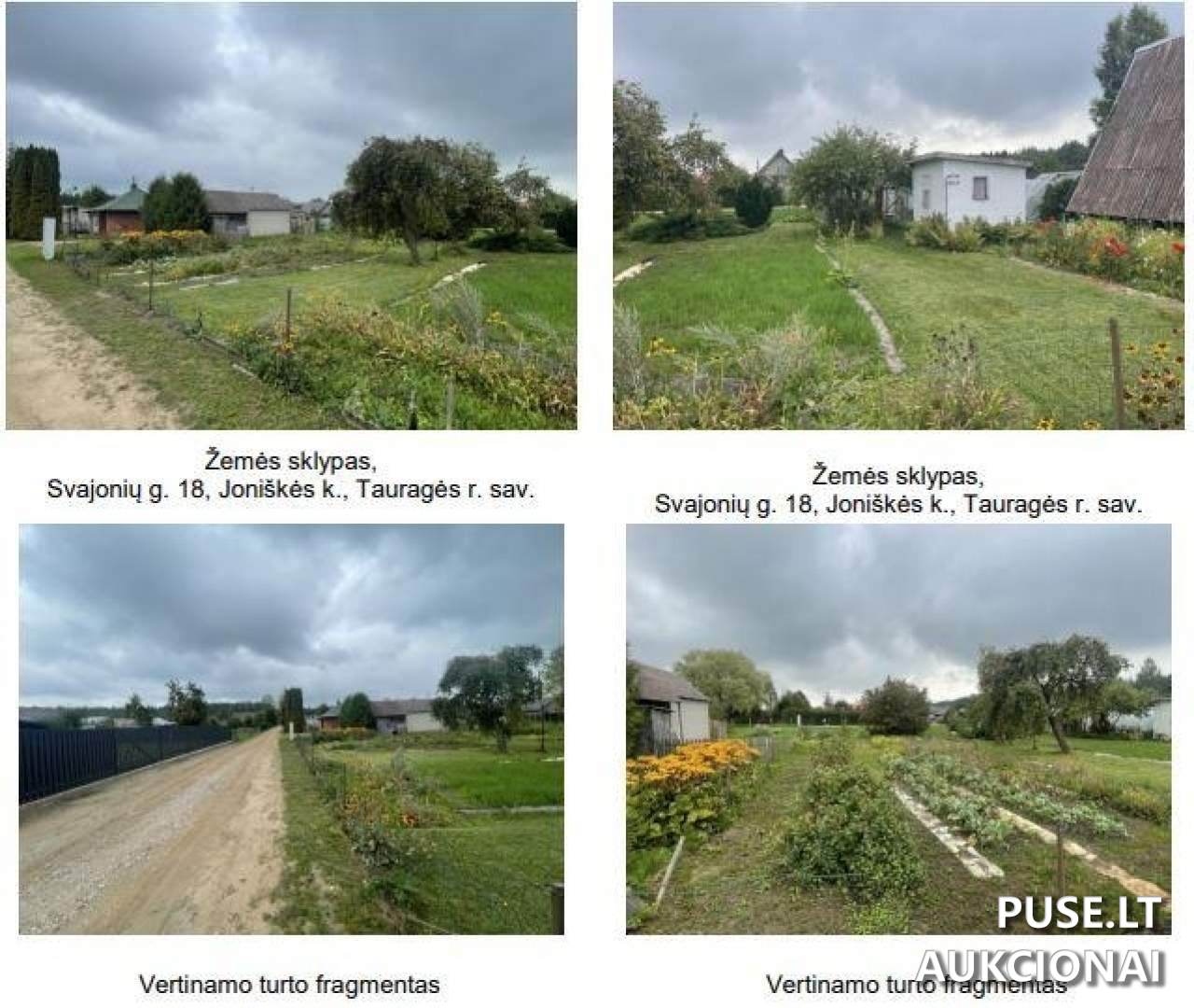 Turtinės teisės į žemės sklypą, esantį Svajonių g. 18, Joniškės k., Tauragės r. sav. Sklypai 1