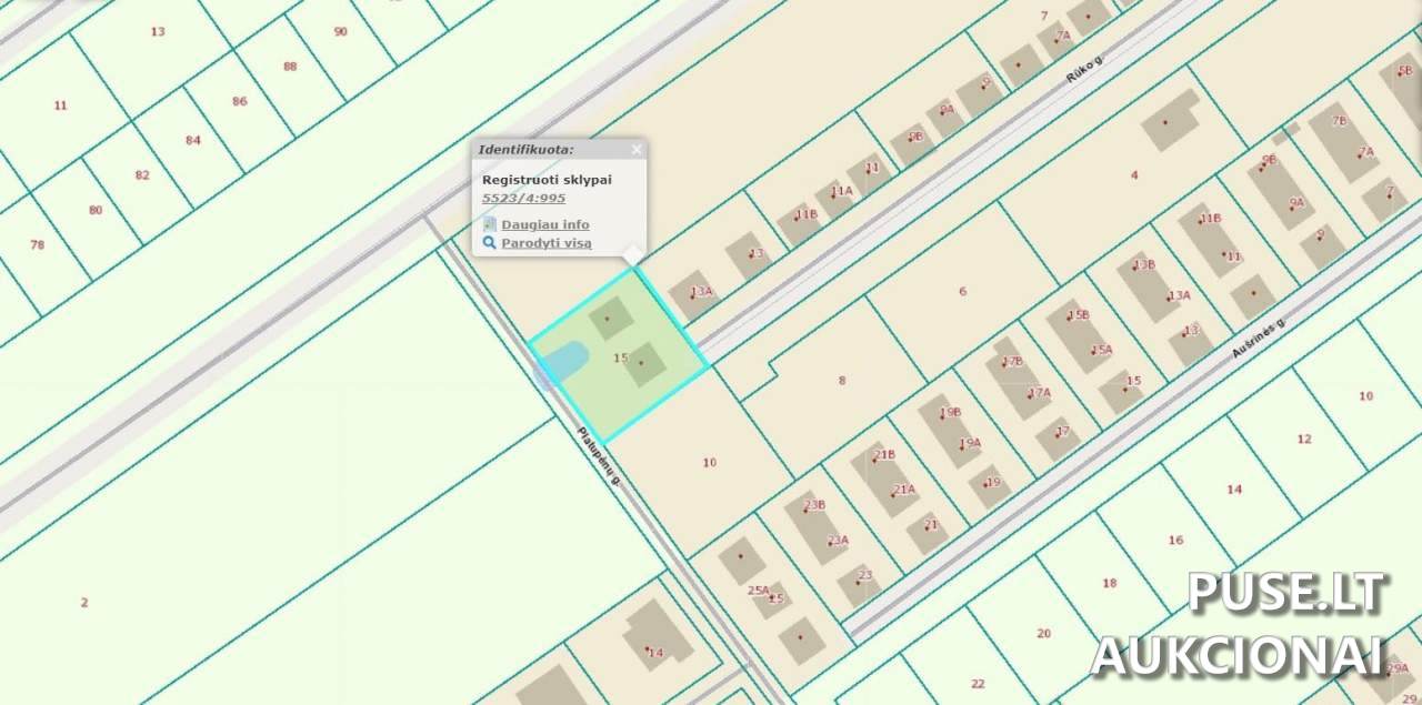 Žemės sklypas Sklypai Rūko g. 15, 91289 Klemiškė II, Sendvario sen., Klaipėdos r. sav. 2