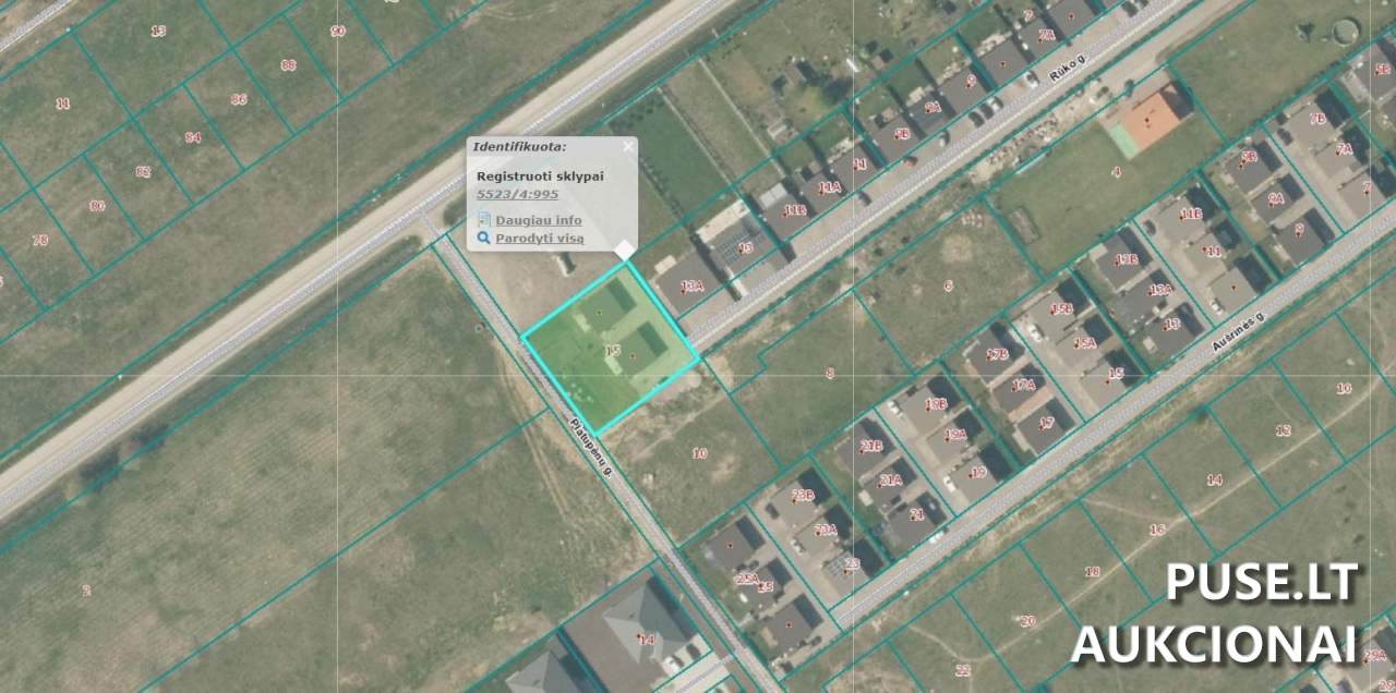 Žemės sklypas Sklypai Rūko g. 15, 91289 Klemiškė II, Sendvario sen., Klaipėdos r. sav. 3